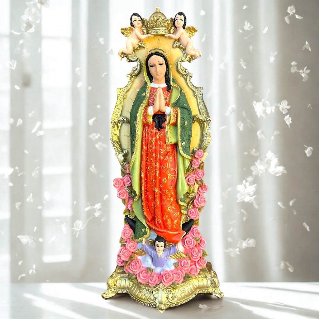 Virgen de Guadalupe con Angelitos 60cm