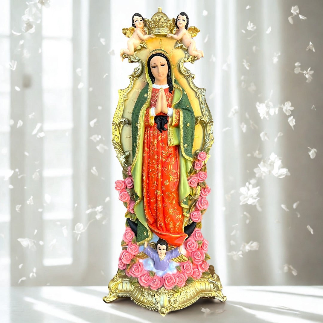 Virgen de Guadalupe con Angelitos 60cm