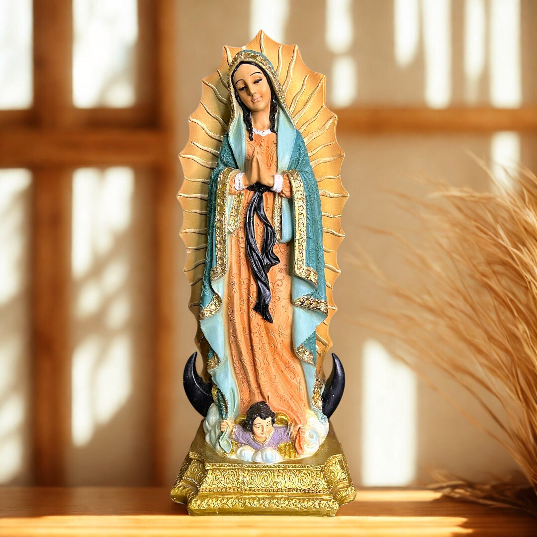 Virgen de Guadalupe Color Pastel 30cm