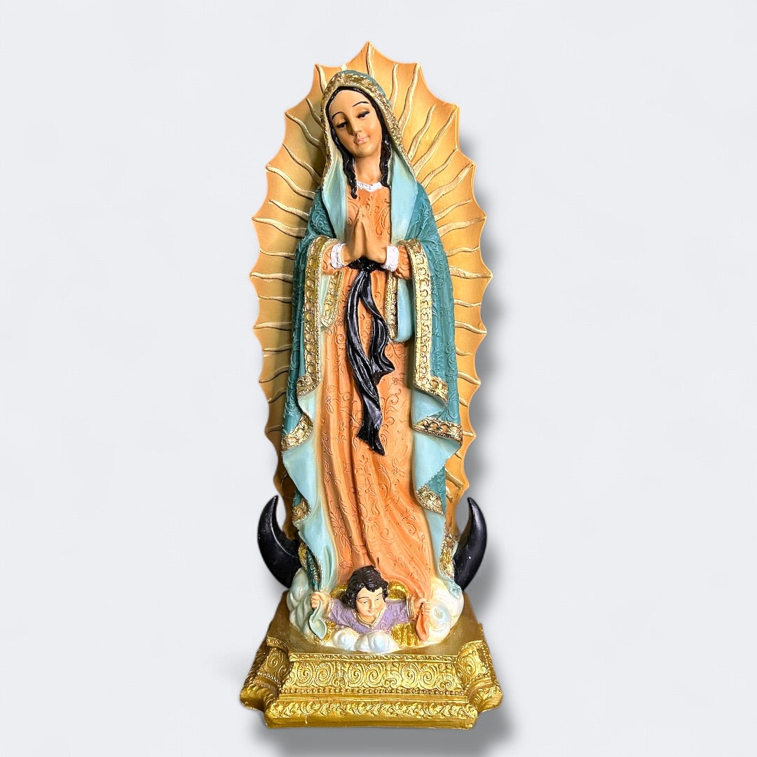 Virgen de Guadalupe Color Pastel 30cm