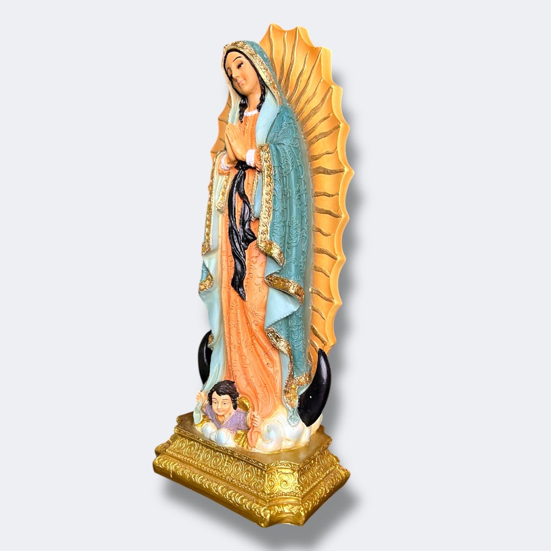 Virgen de Guadalupe Color Pastel 30cm