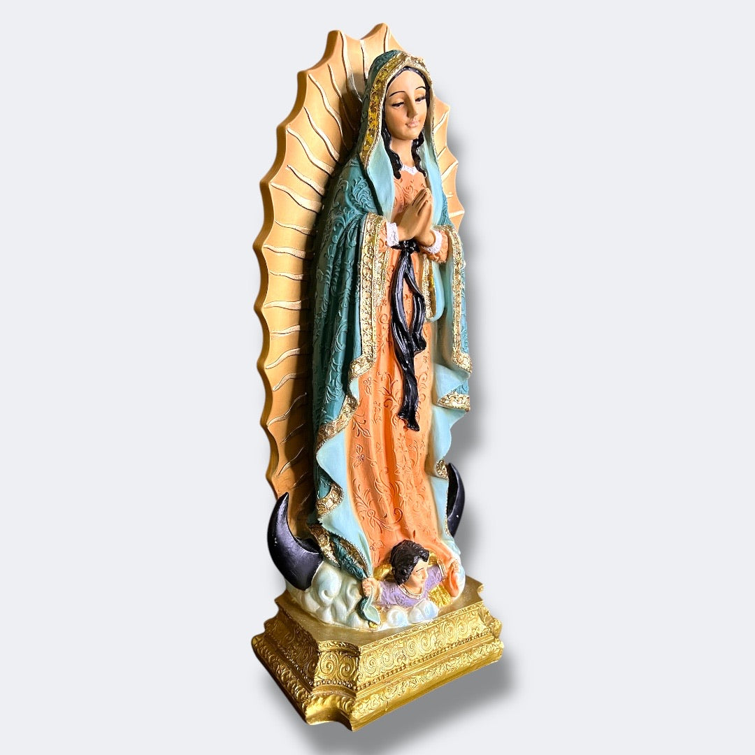 Virgen de Guadalupe Color Pastel 30cm